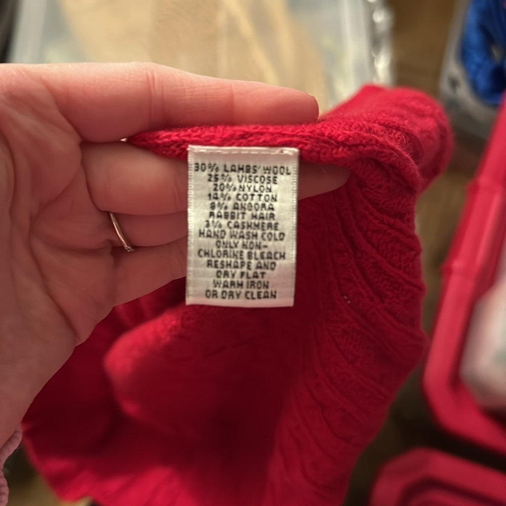 Red Talbots Sweater - Picture 6 of 6